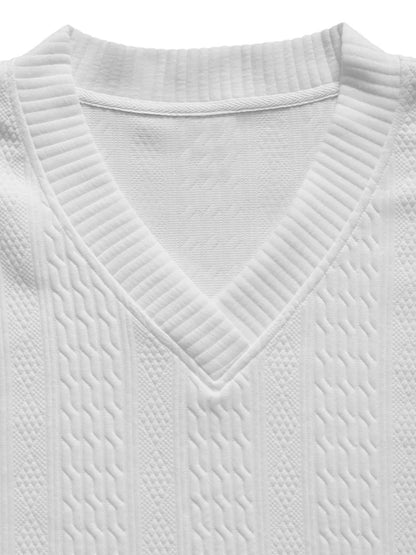 Men's knitted sportswear suit fashion fitness sportswear workwear long-sleeved sweatshirt and pants two-piece clothing