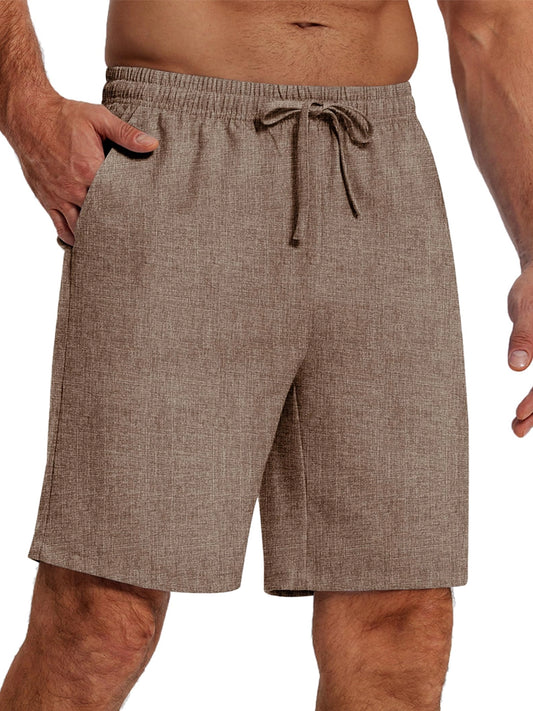 Men's Everyday Casual Drawstring Solid Color Shorts