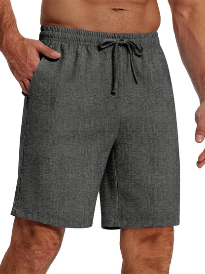 Men's Everyday Casual Drawstring Solid Color Shorts
